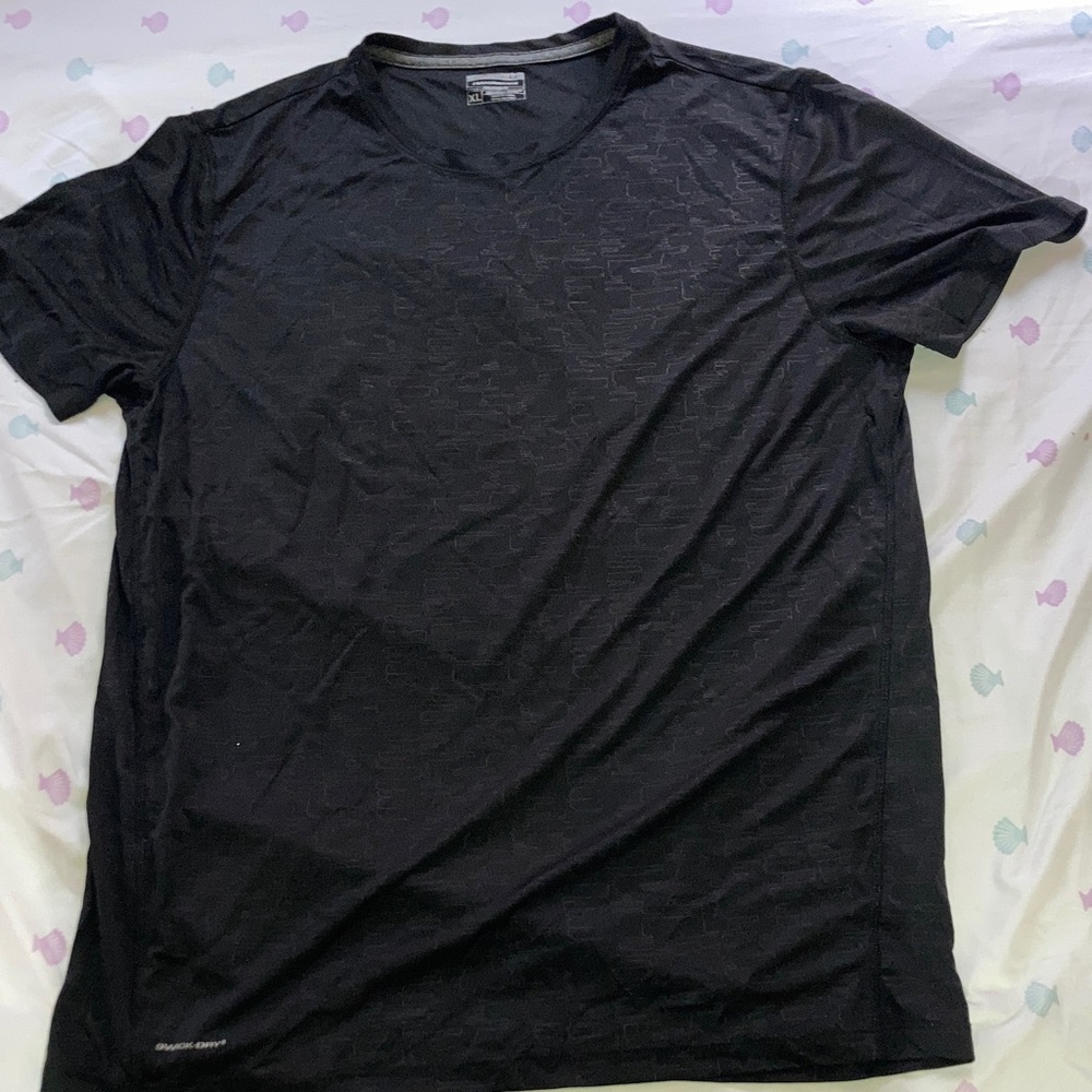 Layer 8 Black Patterned Short Sleeve Tee